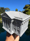 Small Miniature First Bank of the United States Hamilton N-Scale 1:150 Built Model Gray