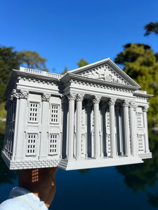 Miniature First Bank of the United States Hamilton HO-Scale 1:87 Built Model Gray