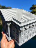 Miniature First Bank of the United States Hamilton HO-Scale 1:87 Built Model Gray