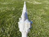 Miniature White N-Scale Rapunzel Tower Built Assembled Fantasy #12