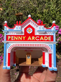 COLOR N-Scale Victorian Main Street Penny Arcade Shop Train Layout 1:160