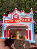 COLOR N-Scale Victorian Main Street Penny Arcade Shop Train Layout 1:160