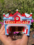 COLOR N-Scale Victorian Main Street Penny Arcade Shop Train Layout 1:160