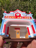 COLOR N-Scale Victorian Main Street Penny Arcade Shop Train Layout 1:160