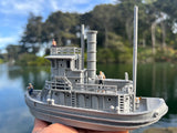HO-Scale Ship “Victoria” Miniature Railroad Tugboat Assembled Built